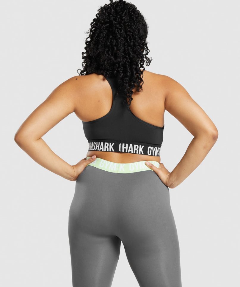 Women's Gymshark Fit Seamless Sports Bra Black | CA N8A563